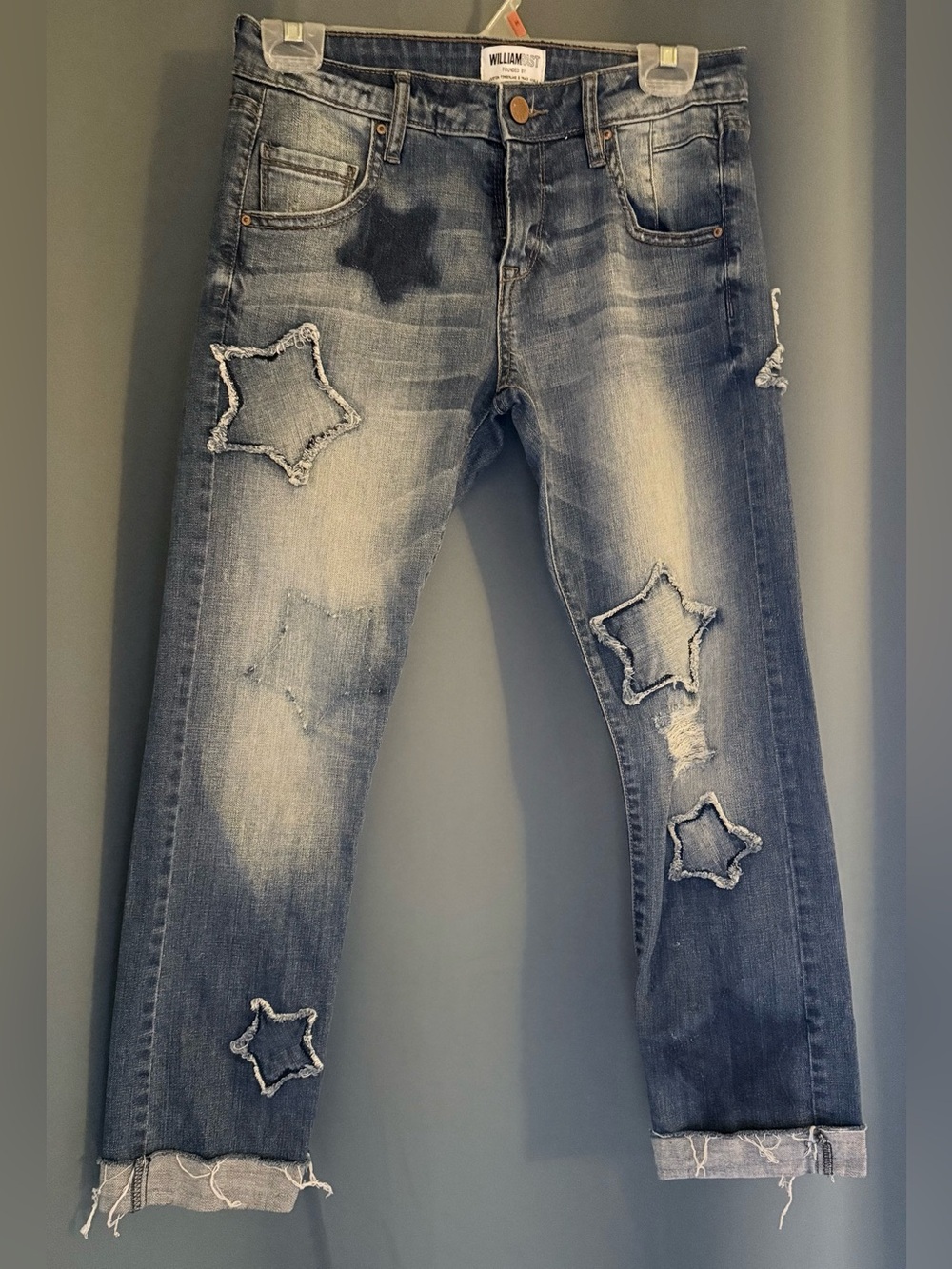 William Rast Star Boyfriend Cropped Jeans Relaxed Fit